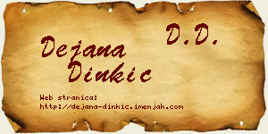 Dejana Dinkić vizit kartica